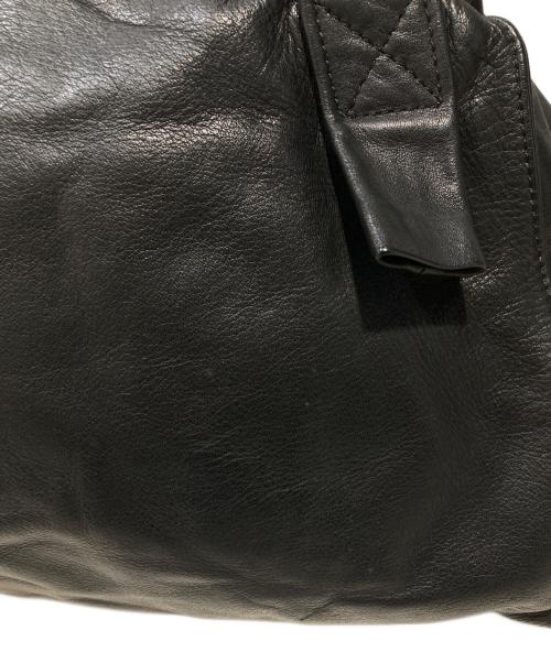 kawa-kawa（カワカワ）kawa-kawa (カワカワ) がま口レザーハンドバッグ ブラックの古着・服飾アイテム