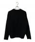 MAISON KITSUNE (メゾンキツネ) FOX HEAD WOOL RIBBED CARDIGAN / フォックス・ヘッド・ウール・リブド・カーディガン ブラック サイズ:L：16000円