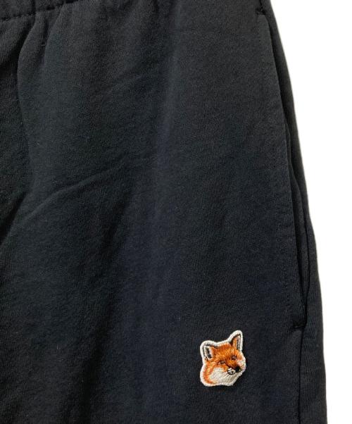 maison kitsune（メゾンキツネ）MAISON KITSUNE (メゾンキツネ) FOX HEAD PATCH REGULAR JOG PANTS ブラック サイズ:XLの古着・服飾アイテム