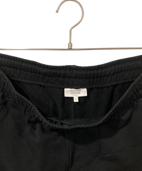 maison kitsune（メゾンキツネ）MAISON KITSUNE (メゾンキツネ) FOX HEAD PATCH REGULAR JOG PANTS ブラック サイズ:XLの古着・服飾アイテム