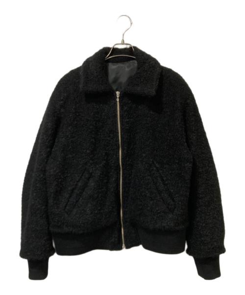 URU（ウル）URU (ウル) 25FW WOOL BOA ZIP UP BLOUSON ブラック サイズ:3の古着・服飾アイテム