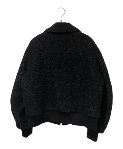 URU（ウル）URU (ウル) 25FW WOOL BOA ZIP UP BLOUSON ブラック サイズ:3の古着・服飾アイテム