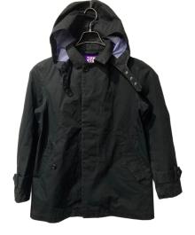 THE NORTHFACE PURPLELABEL（ザ・ノースフェイス パープルレーベル）の古着「フード付ステンカラーコート」｜ブラック