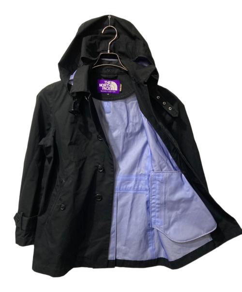 THE NORTHFACE PURPLELABEL（ザ・ノースフェイス パープルレーベル）THE NORTHFACE PURPLELABEL (ザ・ノースフェイス パープルレーベル) フード付ステンカラーコート ブラック サイズ:Sの古着・服飾アイテム