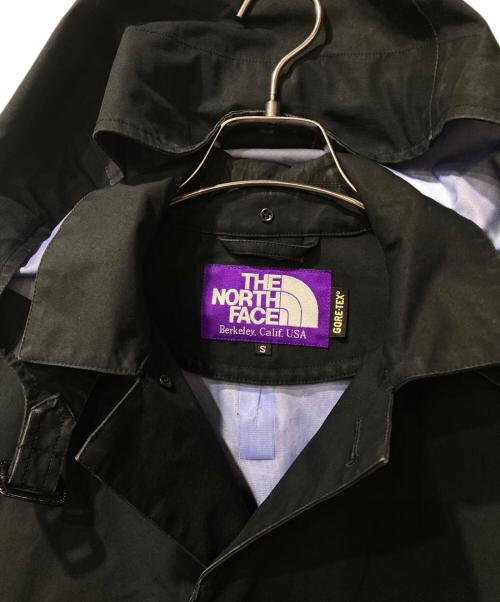 THE NORTHFACE PURPLELABEL（ザ・ノースフェイス パープルレーベル）THE NORTHFACE PURPLELABEL (ザ・ノースフェイス パープルレーベル) フード付ステンカラーコート ブラック サイズ:Sの古着・服飾アイテム