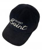 SAINT MICHAELセントマイケル）の古着「2AW CORDURO CAP」｜ブラック