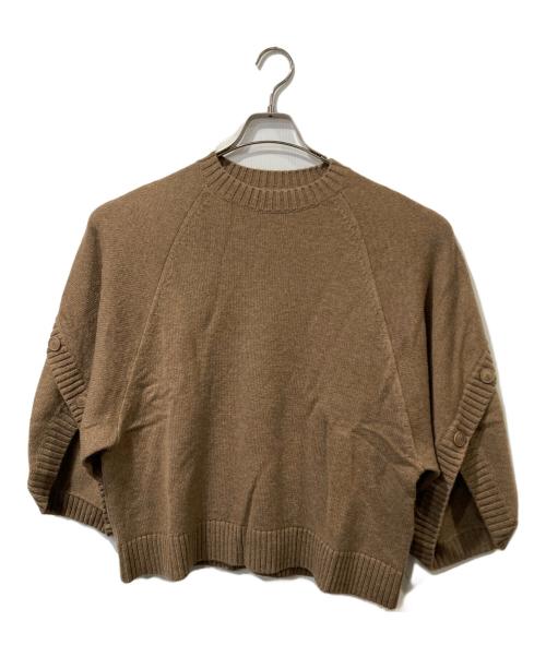 MaxMara（マックスマーラ）MaxMara (マックスマーラ) AMPEX カシミア混クルーセーター ブラウン サイズ:Mの古着・服飾アイテム