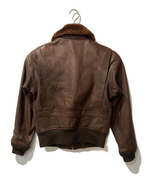 AVIREX（アヴィレックス）AVIREX (アヴィレックス) G-1 襟ボア フライトレザージャケット ブラウン サイズ:Mの古着・服飾アイテム