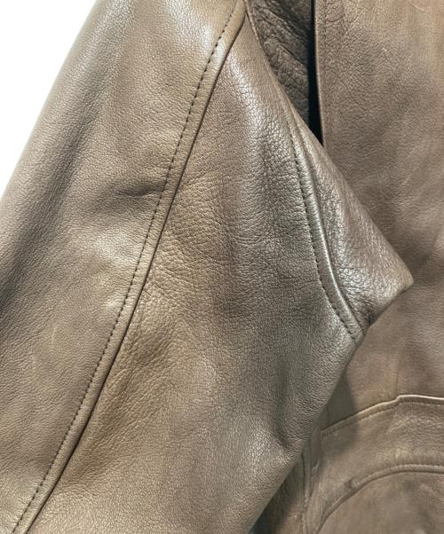 AVIREX（アヴィレックス）AVIREX (アヴィレックス) G-1 襟ボア フライトレザージャケット ブラウン サイズ:Mの古着・服飾アイテム