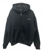 FEELS.フィールズ）の古着「PREMIUM WEIGHT ZIP UP HOODIE」｜ブラック