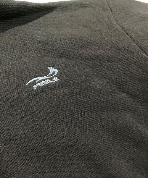 FEELS.（フィールズ）FEELS. (フィールズ) PREMIUM WEIGHT ZIP UP HOODIE ブラック サイズ:Lの古着・服飾アイテム