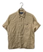 POLO RALPH LAURENポロ・ラルフローレン）の古着「リネンオープンカラーシャツ」｜ベージュ