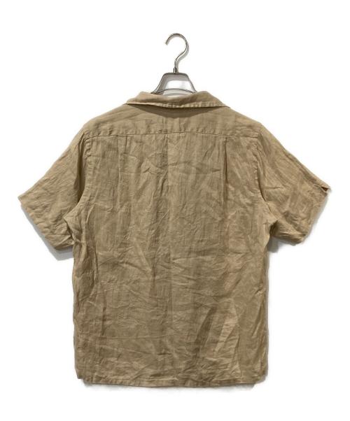 POLO RALPH LAUREN（ポロ・ラルフローレン）POLO RALPH LAUREN (ポロ・ラルフローレン) リネンオープンカラーシャツ ベージュ サイズ:Mの古着・服飾アイテム