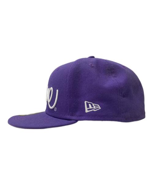 New Era（ニューエラ）New Era (ニューエラ) Supreme (シュプリーム) Handstyle ベースボールキャップ パープル サイズ:7　1/2の古着・服飾アイテム