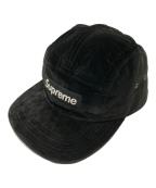 SUPREMEシュプリーム）の古着「Velvet Camp Cap」｜ブラック