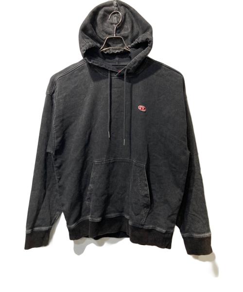 DIESEL（ディーゼル）DIESEL (ディーゼル) D-UM-RIB-NE HOODIE ブラック サイズ:Ⅼの古着・服飾アイテム