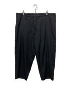 Yohji Yamamoto pour hommeヨウジヤマモト プールオム）の古着「GABARDINE Z-STANDARD BIG STRING PANTS」｜ブラック