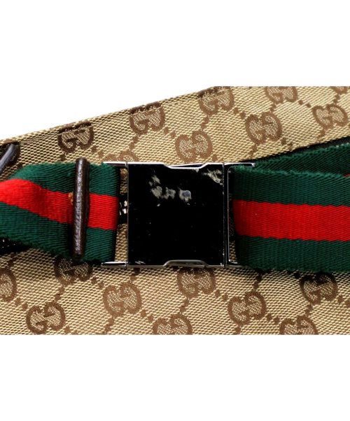 GUCCI（グッチ）GUCCI (グッチ) GG柄ウエストバッグ ベージュの古着・服飾アイテム