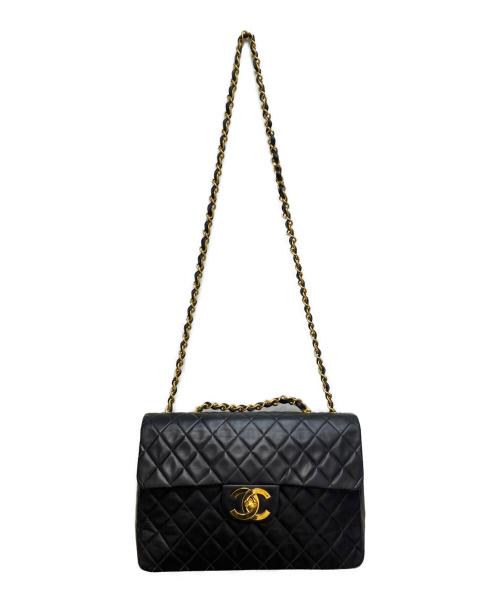 CHANEL（シャネル）CHANEL (シャネル) デカマトラッセ Wチェーンショルダーバッグ ブラック サイズ:-の古着・服飾アイテム