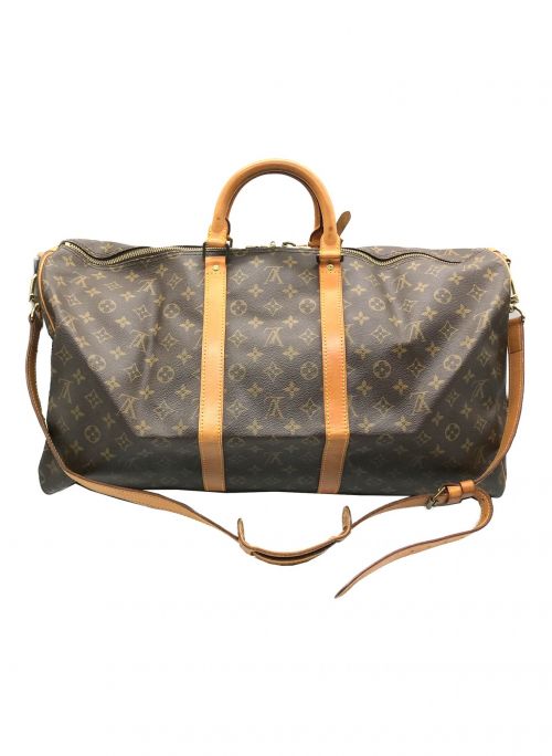 LOUIS VUITTON（ルイ ヴィトン）LOUIS VUITTON (ルイ ヴィトン) キーポル・バンドリエール55 ボストンバッグ ブラウン サイズ:55の古着・服飾アイテム