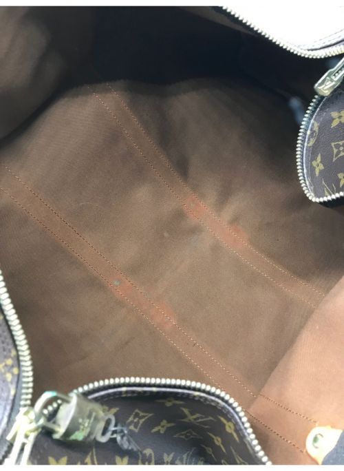 LOUIS VUITTON（ルイ ヴィトン）LOUIS VUITTON (ルイ ヴィトン) キーポル・バンドリエール55 ボストンバッグ ブラウン サイズ:55の古着・服飾アイテム