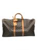 LOUIS VUITTON（ルイ ヴィトン）の古着「キーポル・バンドリエール55 ボストンバッグ」｜ブラウン