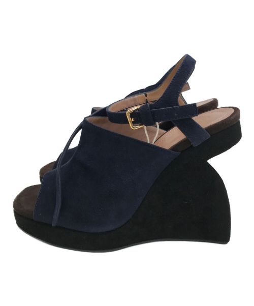 MARNI（マルニ）MARNI (マルニ) ヒールパンプス ネイビー サイズ:37の古着・服飾アイテム