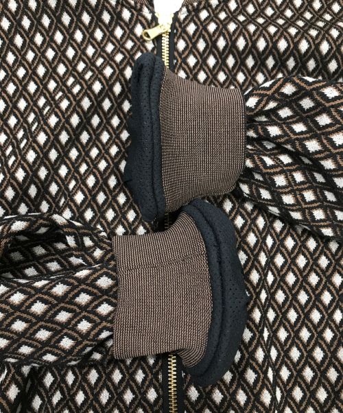 taupe（トープ）taupe (トープ) ダイヤJQボマージャケット ブラウン サイズ:02の古着・服飾アイテム