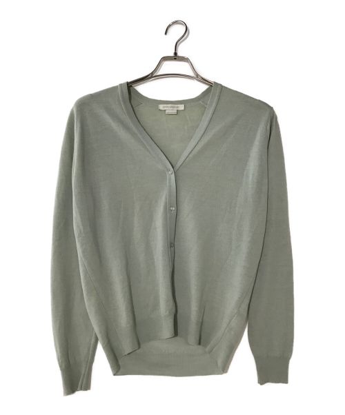 JOHN SMEDLEY（ジョンスメドレー）JOHN SMEDLEY (ジョンスメドレー) Vネックカーディガン グリーン サイズ:Mの古着・服飾アイテム