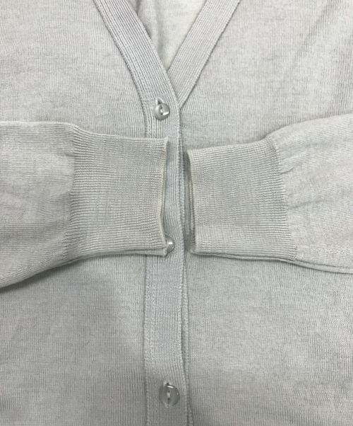 JOHN SMEDLEY（ジョンスメドレー）JOHN SMEDLEY (ジョンスメドレー) Vネックカーディガン グリーン サイズ:Mの古着・服飾アイテム