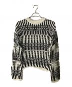 BATONERバトナ―）の古着「MIX YARN CREW NECK」｜ブラック