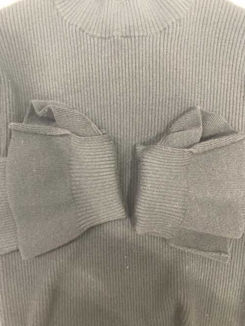 La TOTALITE（ラ ト―タリテ）La TOTALITE (ラ ト―タリテ) フリルスリーブハイネックプルオーバー ブラック サイズ:なしの古着・服飾アイテム