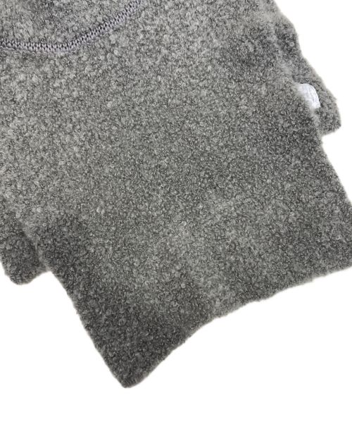 TAN（タン）TAN (タン) BOUCLE TURTLE NECK VEST グレー サイズ:Fの古着・服飾アイテム