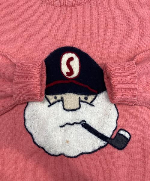 sinacova（シナコバ）sinacova (シナコバ) クルーネックニット ピンク サイズ:Lの古着・服飾アイテム