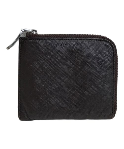 PELLE MORBIDA（ペッレモルビダ）PELLE MORBIDA (ペッレモルビダ) L字ジップ財布 コインケース ブラウンの古着・服飾アイテム