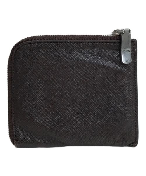 PELLE MORBIDA（ペッレモルビダ）PELLE MORBIDA (ペッレモルビダ) L字ジップ財布 コインケース ブラウンの古着・服飾アイテム