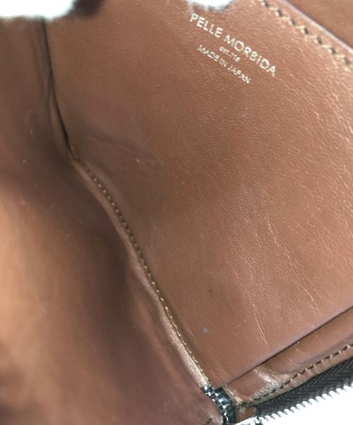PELLE MORBIDA（ペッレモルビダ）PELLE MORBIDA (ペッレモルビダ) L字ジップ財布 コインケース ブラウンの古着・服飾アイテム