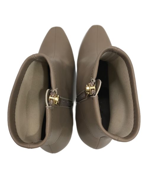 Le Talon（ル タロン）Le Talon (ル タロン) サイドジップブーツ ベージュ サイズ:Mの古着・服飾アイテム