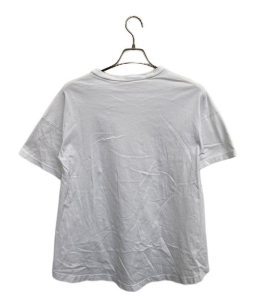 ENFOLD（エンフォルド）ENFOLD (エンフォルド) シルケット天竺 フレアヘムTシャツ ホワイト サイズ:38の古着・服飾アイテム