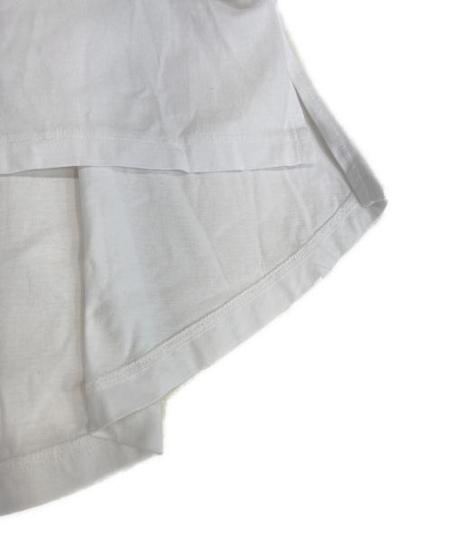 ENFOLD（エンフォルド）ENFOLD (エンフォルド) シルケット天竺 フレアヘムTシャツ ホワイト サイズ:38の古着・服飾アイテム