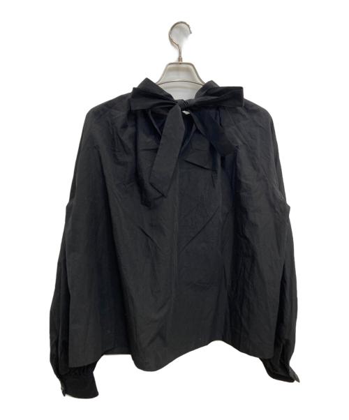 SCENTOF（セントオブ）SCENTOF (セントオブ) ハイネックタイブラウス ブラック サイズ:-の古着・服飾アイテム