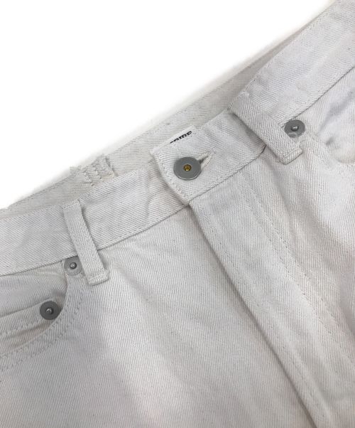 INSCRIRE（アンスクリア）INSCRIRE (アンスクリア) ワイドデニムスカート ホワイト サイズ:38の古着・服飾アイテム