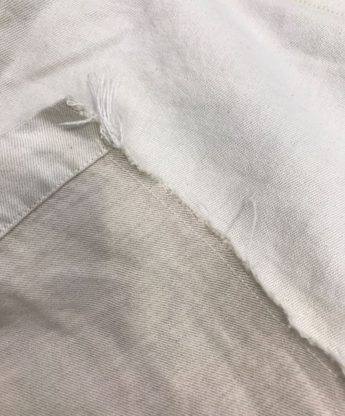 INSCRIRE（アンスクリア）INSCRIRE (アンスクリア) ワイドデニムスカート ホワイト サイズ:38の古着・服飾アイテム