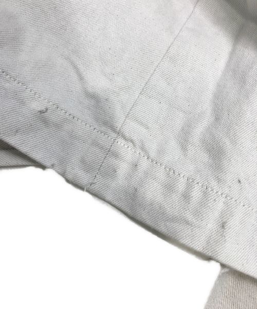 INSCRIRE（アンスクリア）INSCRIRE (アンスクリア) ワイドデニムスカート ホワイト サイズ:38の古着・服飾アイテム