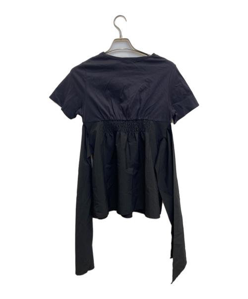 NOLLEY'S（ノーリーズ）NOLLEY'S (ノーリース) ビスチェ風コンビTシャツ ブラック サイズ:38の古着・服飾アイテム