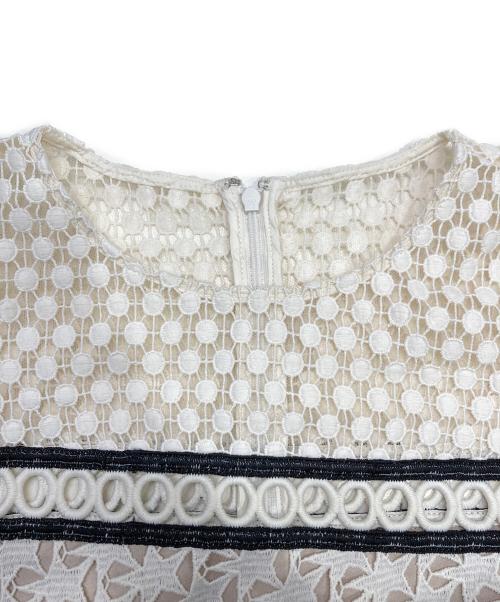 Diagram（ダイアグラム）Diagram (ダイアグラム) スターモチーフレースワンピース ホワイト サイズ:36の古着・服飾アイテム