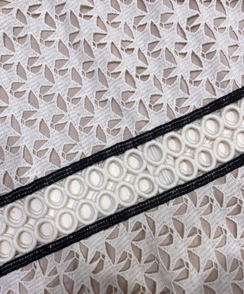 Diagram（ダイアグラム）Diagram (ダイアグラム) スターモチーフレースワンピース ホワイト サイズ:36の古着・服飾アイテム