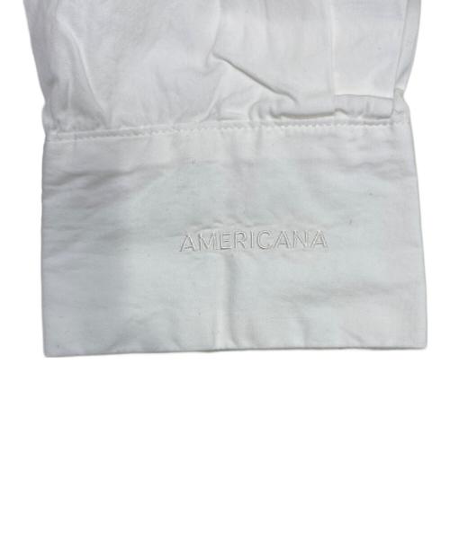 Americana（アメリカーナ）Americana (アメリカーナ) サイドジップシャツブラウス ホワイト サイズ:-の古着・服飾アイテム