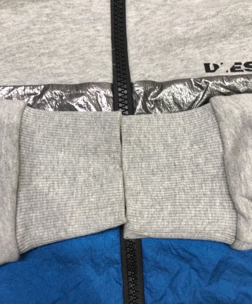 DIESEL（ディーゼル）DIESEL (ディーゼル) ジャケット グレー×ブルー サイズ:XSの古着・服飾アイテム