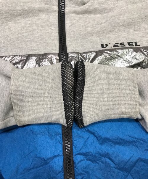 DIESEL（ディーゼル）DIESEL (ディーゼル) ジャケット グレー×ブルー サイズ:XSの古着・服飾アイテム